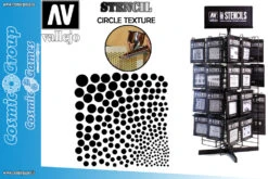 VALLEJO STENCIL STSF002 CIRCLE TEXTURE