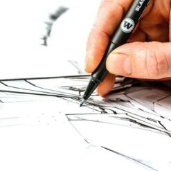 MOLOTOW BLACKLINER ETUI SET 3 4PCS -Optimal Modèles Magasin feutre molotow blackliner brush s precision