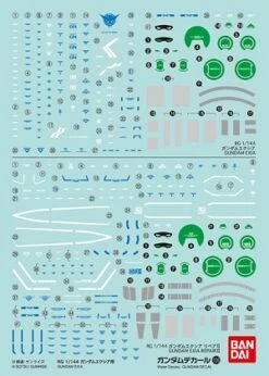 Bandai 1 PACK DECAL N°106 RG 1/144 GUNDAM EXIA