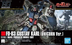 BANDAI GUN82950 GUNPLA HG 1/144 221 GUSTAV KARL UNICORN VERSION