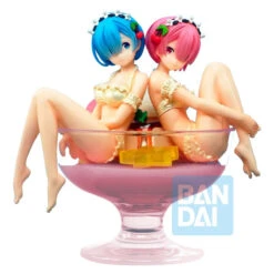 BANPRESTO RE:ZERO STARTING LIFE IN ANOTHER WORLD REM & RAM FIGURE PUDDING A LA MODE