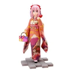 Furyu Duo Laid-Back Camp Statuette PVC 1/7 Nadeshiko Kagamihara Et Rin Shima Furisode Ver. 21 Cm