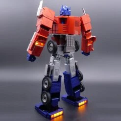 ROBOSEN TRANSFORMERS ROBOT AUTO-TRANSFORMABLE INTERACTIF OPTIMUS PRIME 48 CM *ANGLAIS* -Optimal Modèles Magasin x rbsn qtz 40 t 01 b